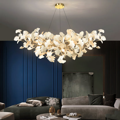 Modern Gingko Leaf Chandelier