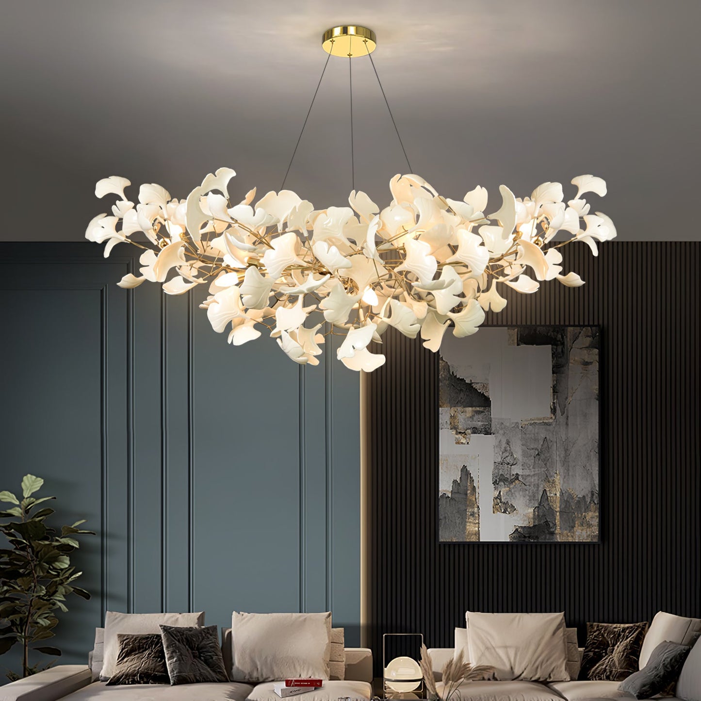 Modern Gingko Leaf Chandelier