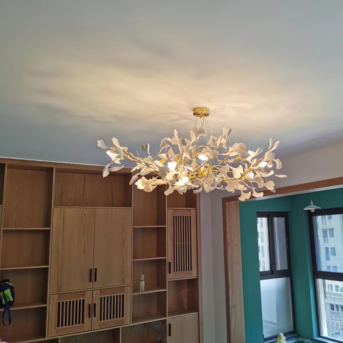 Modern Gingko Leaf Chandelier