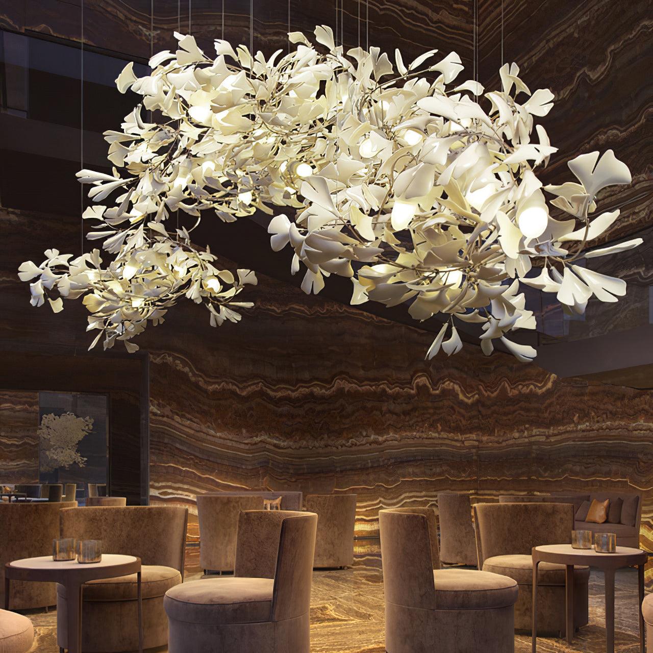 Modern Gingko Leaf Chandelier