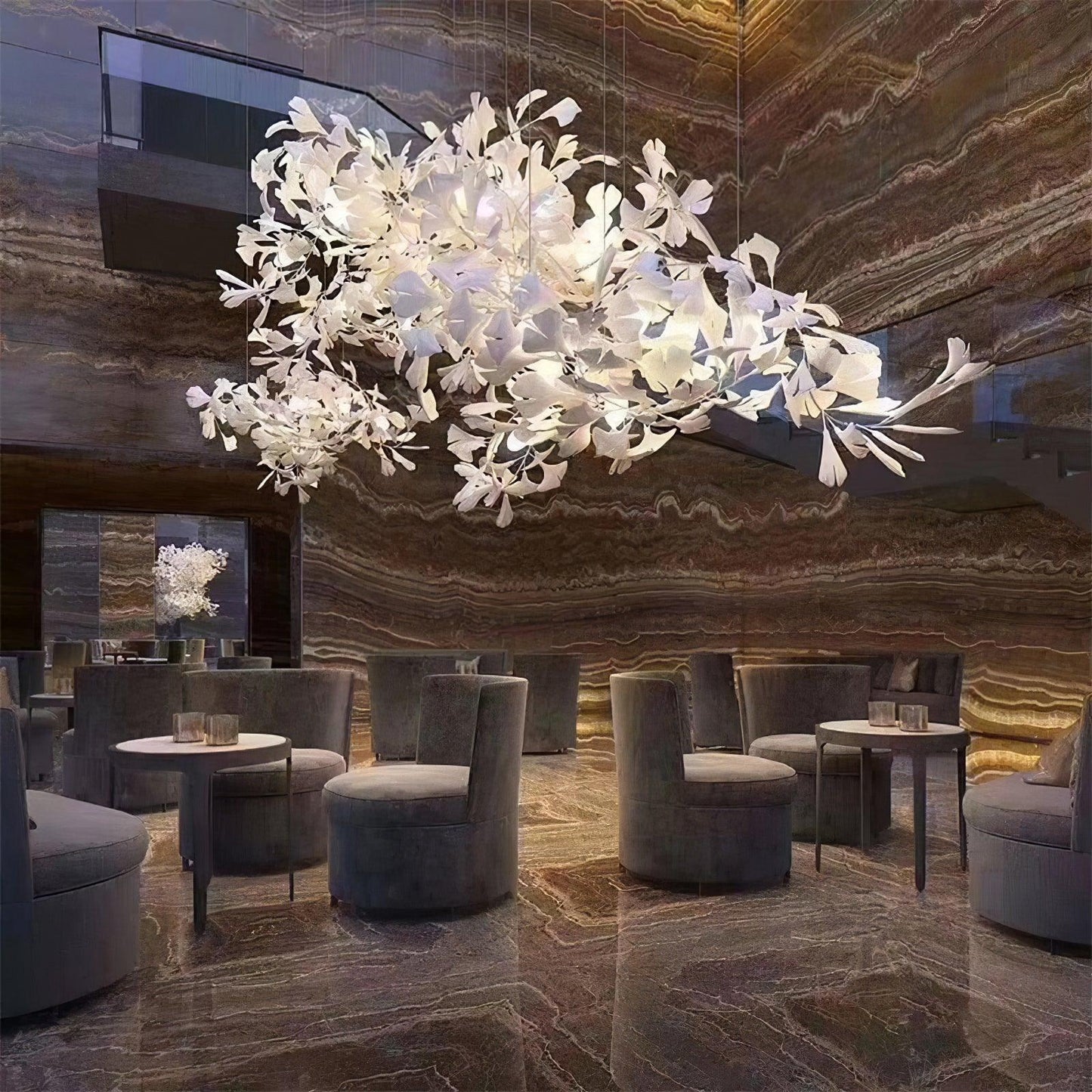 Modern Gingko Leaf Chandelier