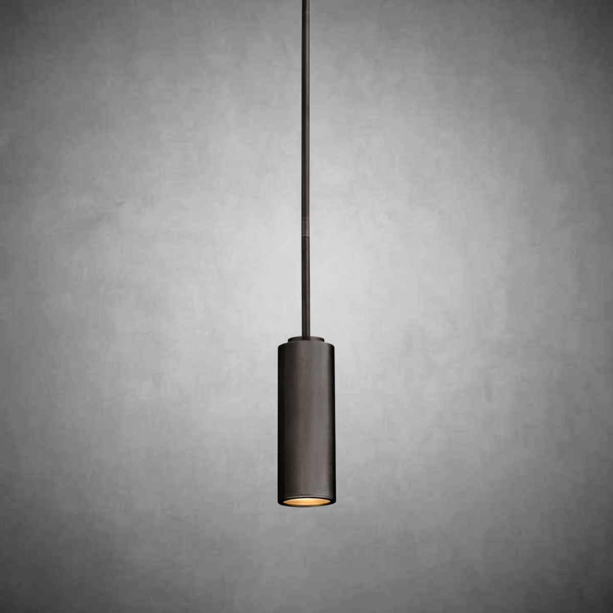 Brass Cylinder Pendant Light