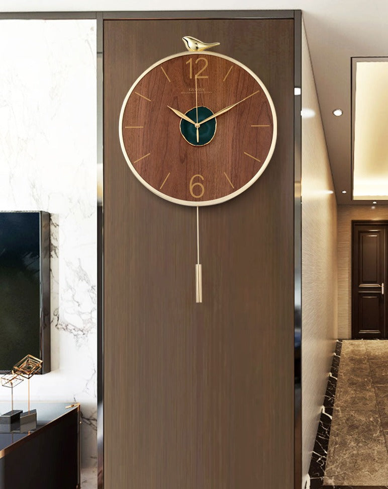Wall Clock with Pendulum