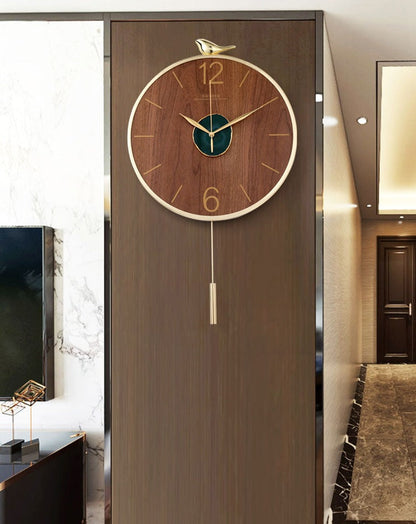 Wall Clock with Pendulum