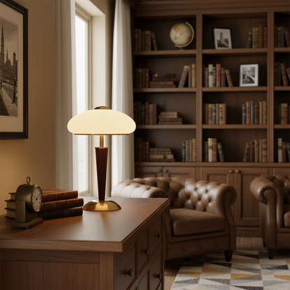 Modern Mid-Century Dome Table Lamp