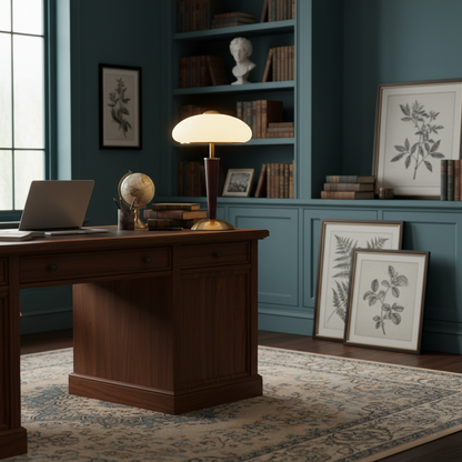 Modern Mid-Century Dome Table Lamp