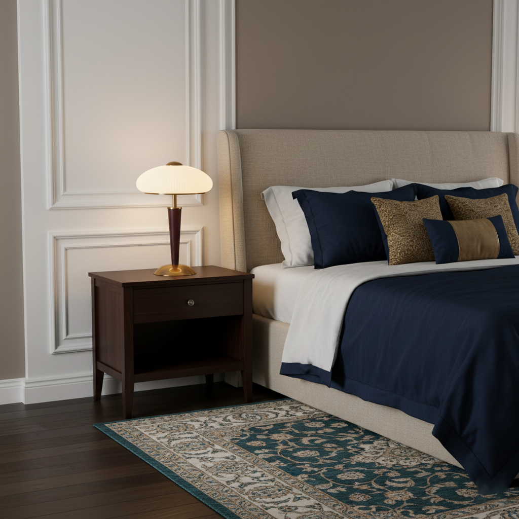 Modern Mid-Century Dome Table Lamp