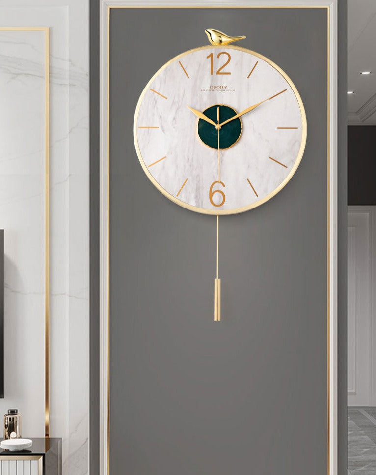 Wall Clock with Pendulum