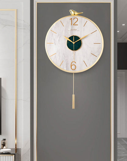 Wall Clock with Pendulum