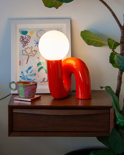 Whimsical Spiral Table Lamp