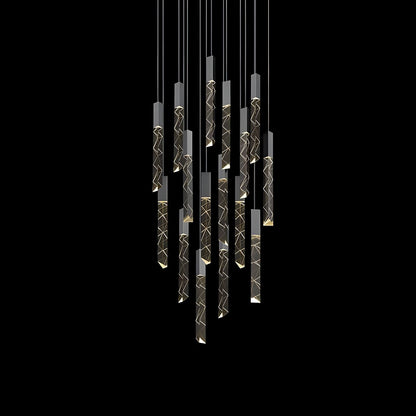Luminous Cascade Chandelier