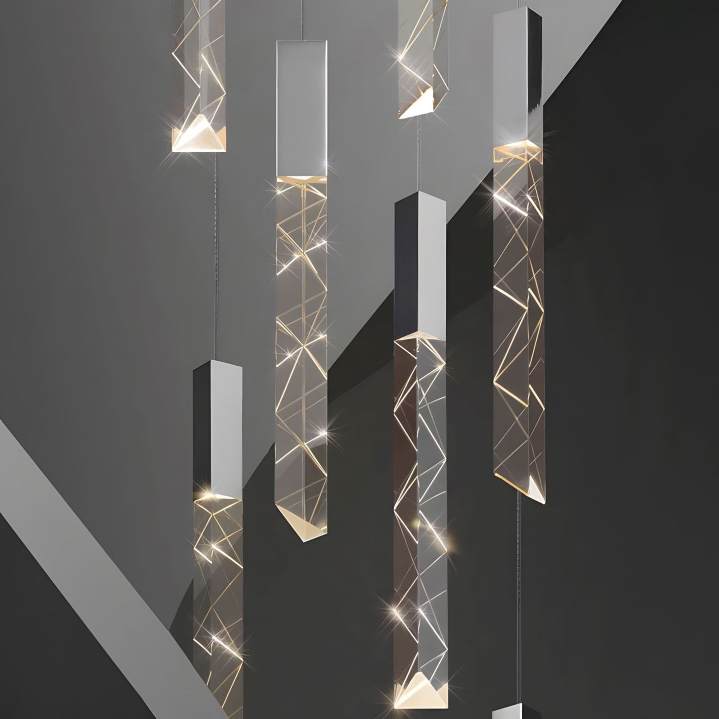 Luminous Cascade Chandelier
