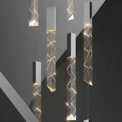 Luminous Cascade Chandelier