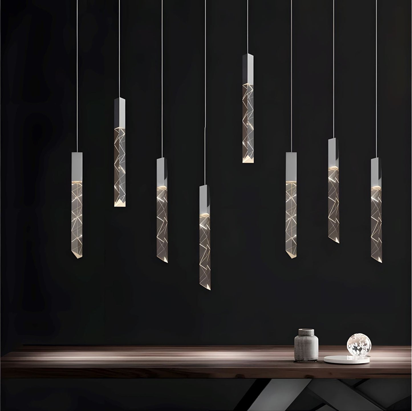 Luminous Cascade Chandelier