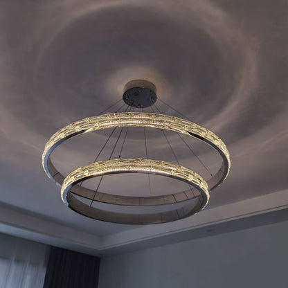 Crystal Spiral LED Chandelier