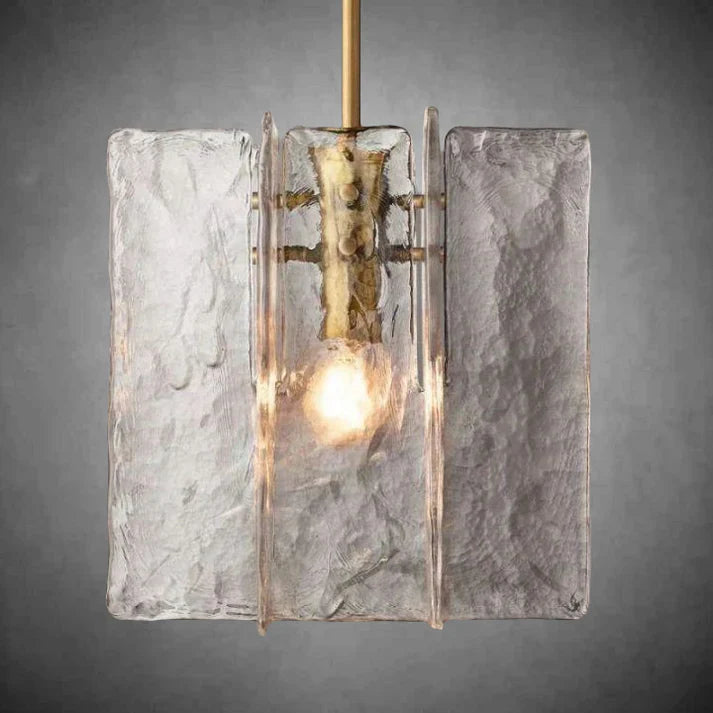 Textured Glass Pendant Light