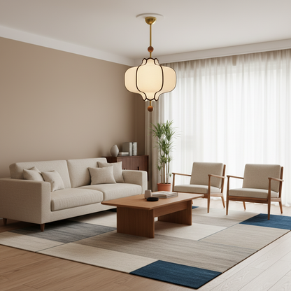 Elegant Sculpted Pendant Light
