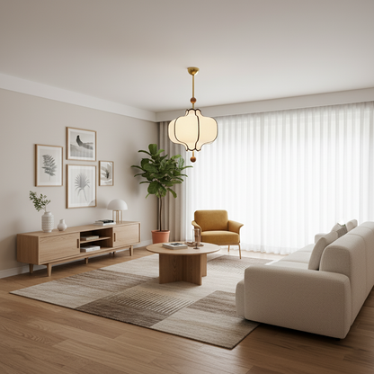Elegant Sculpted Pendant Light