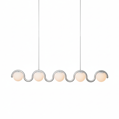 Wavy Linear Glass Chandelier