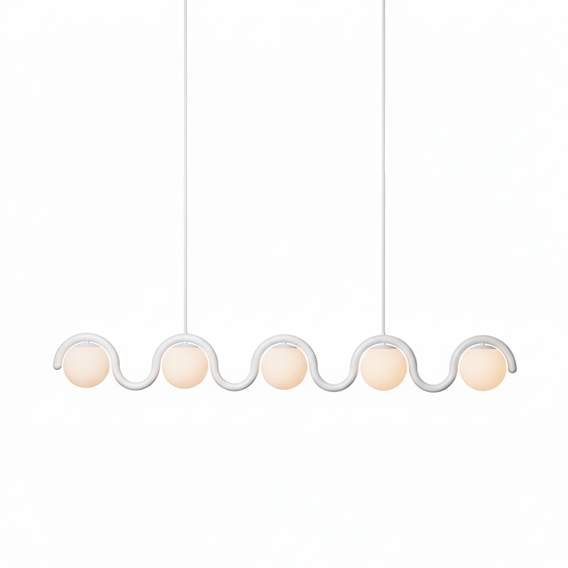 Wavy Linear Glass Chandelier