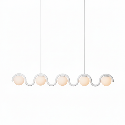 Wavy Linear Glass Chandelier
