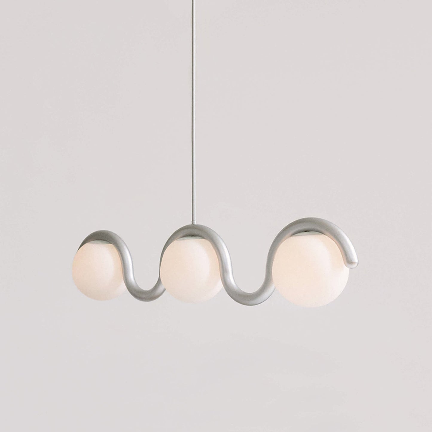 Wavy Linear Glass Chandelier