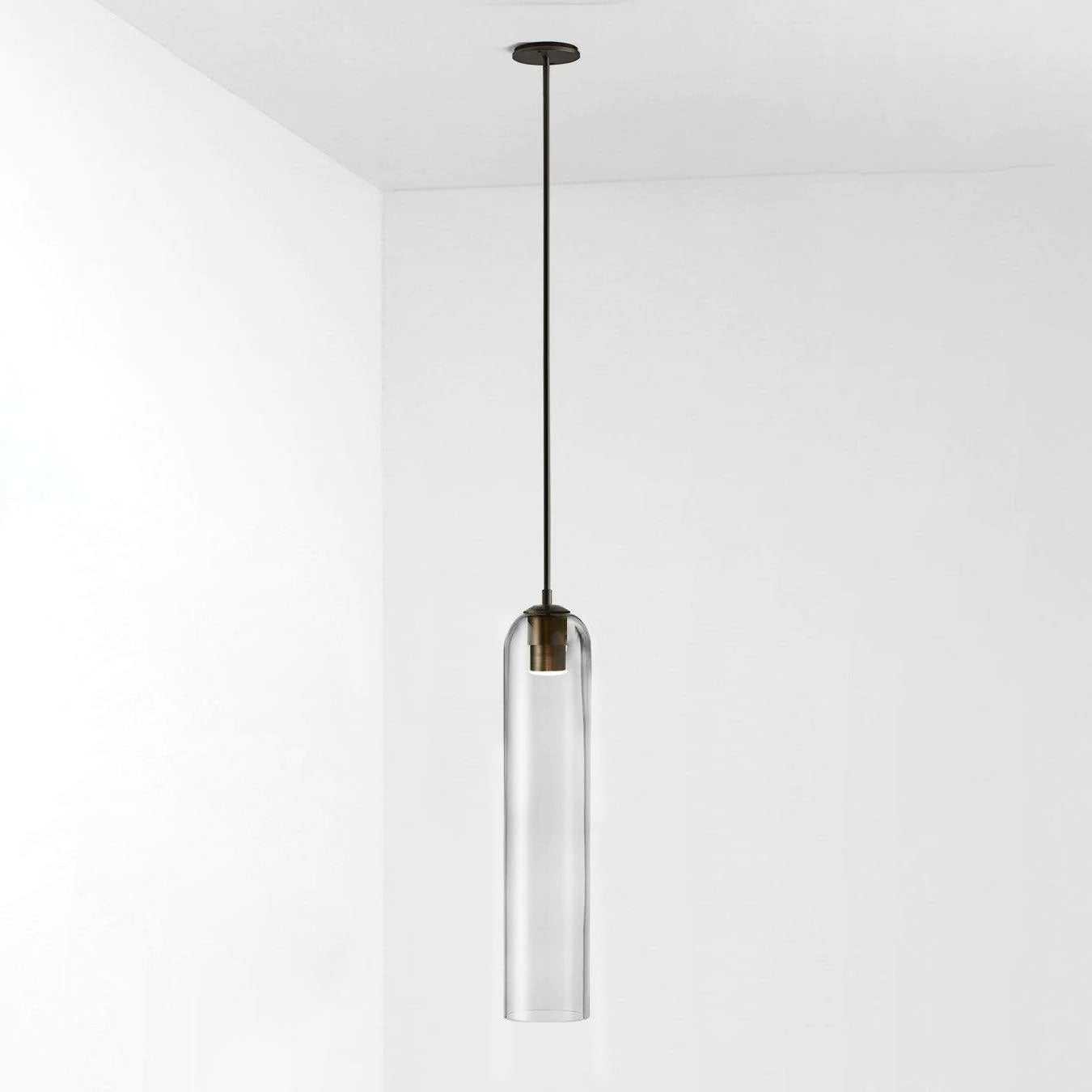 Long Tube Glass Pendant Lamp