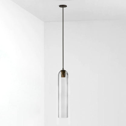 Long Tube Glass Pendant Lamp