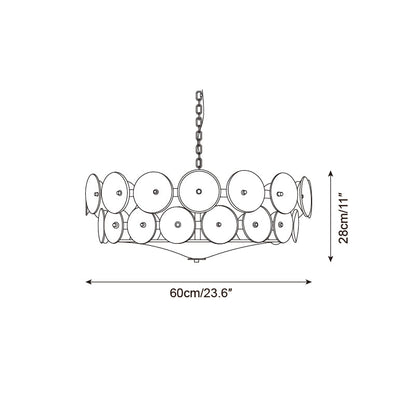 Glass Disc Chandelier