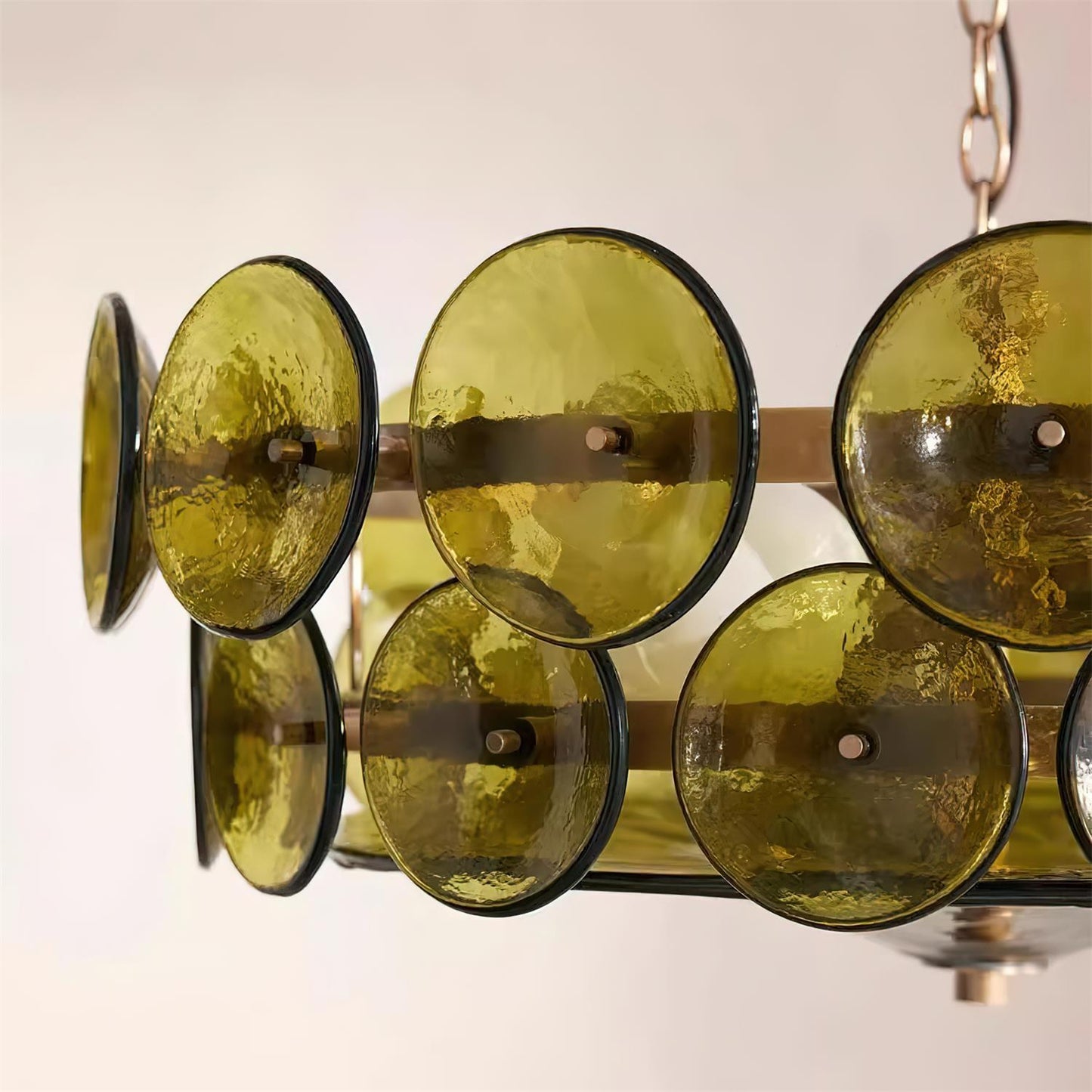 Glass Disc Chandelier