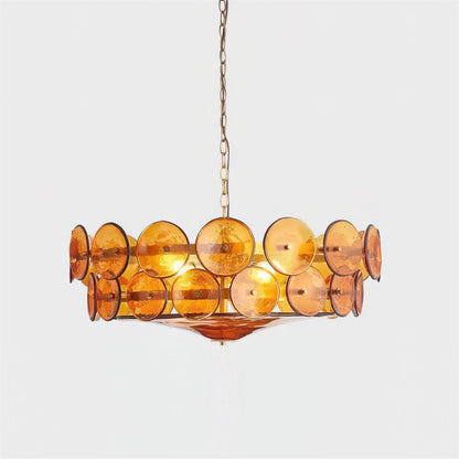 Glass Disc Chandelier