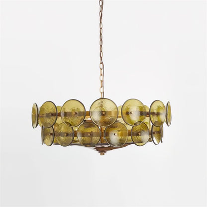 Glass Disc Chandelier