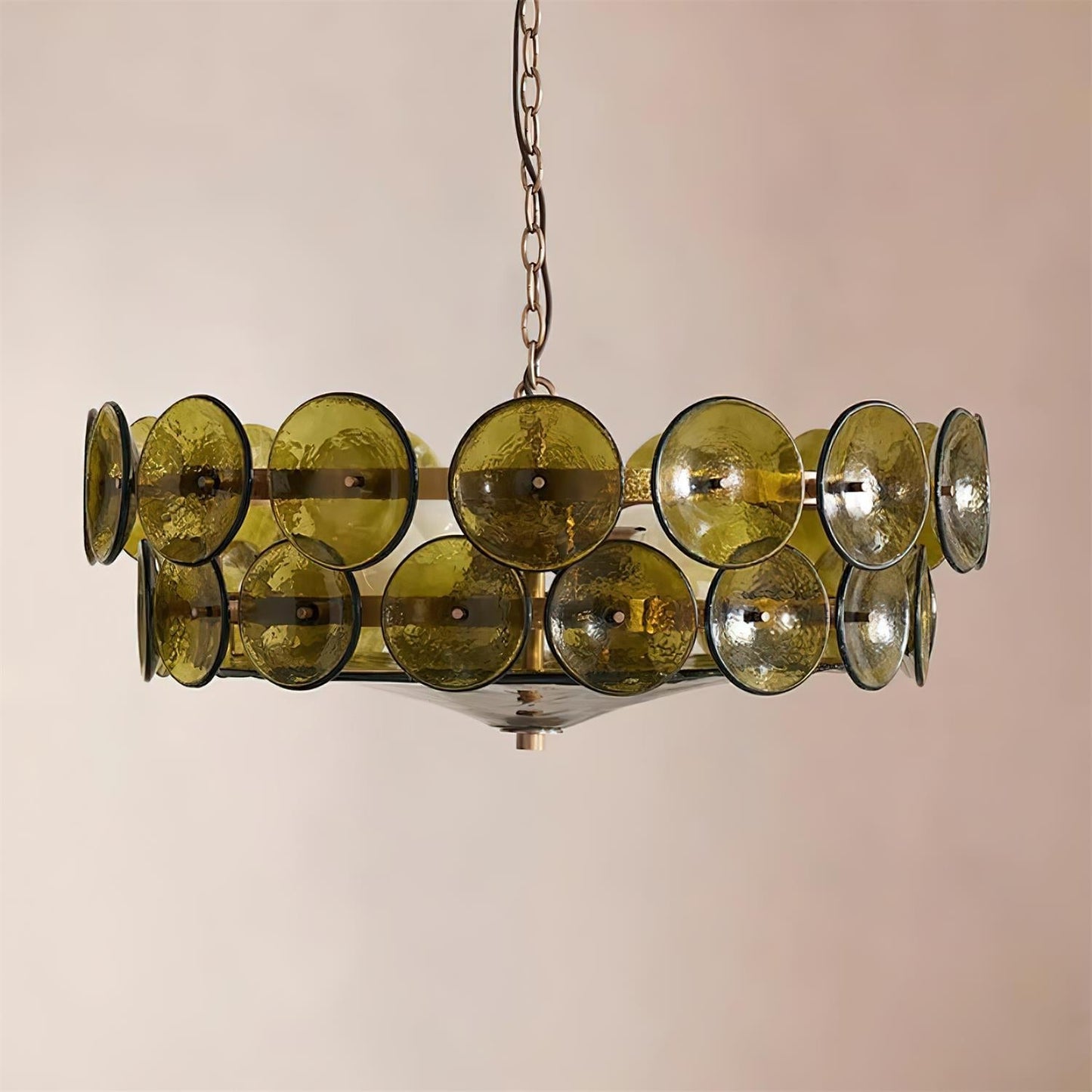 Glass Disc Chandelier
