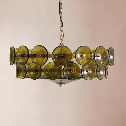 Glass Disc Chandelier