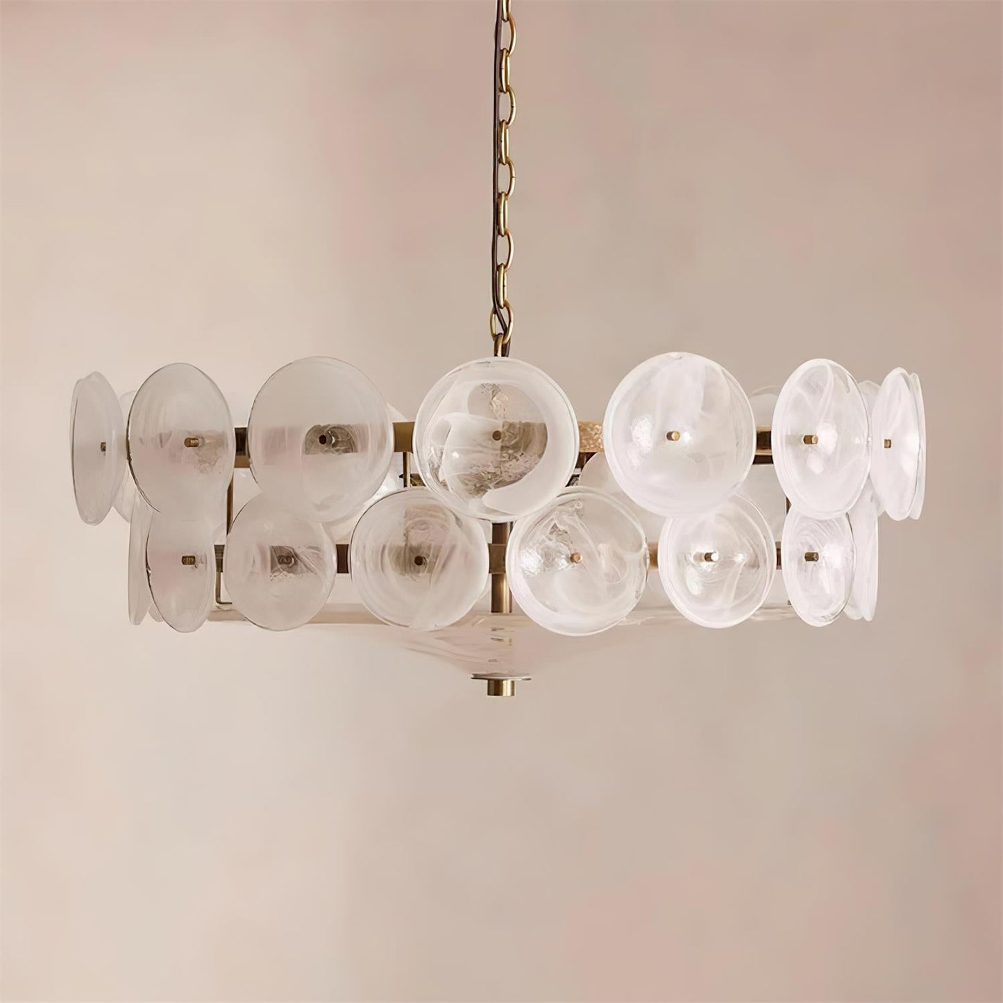 Glass Disc Chandelier
