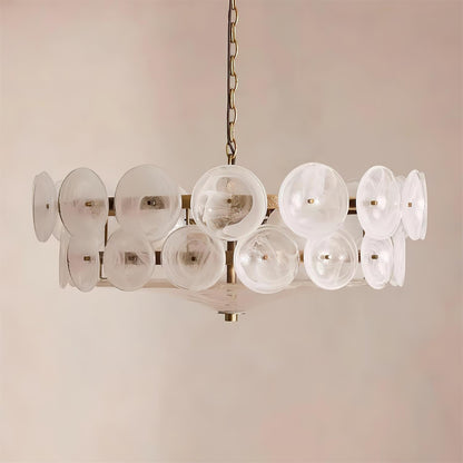 Glass Disc Chandelier