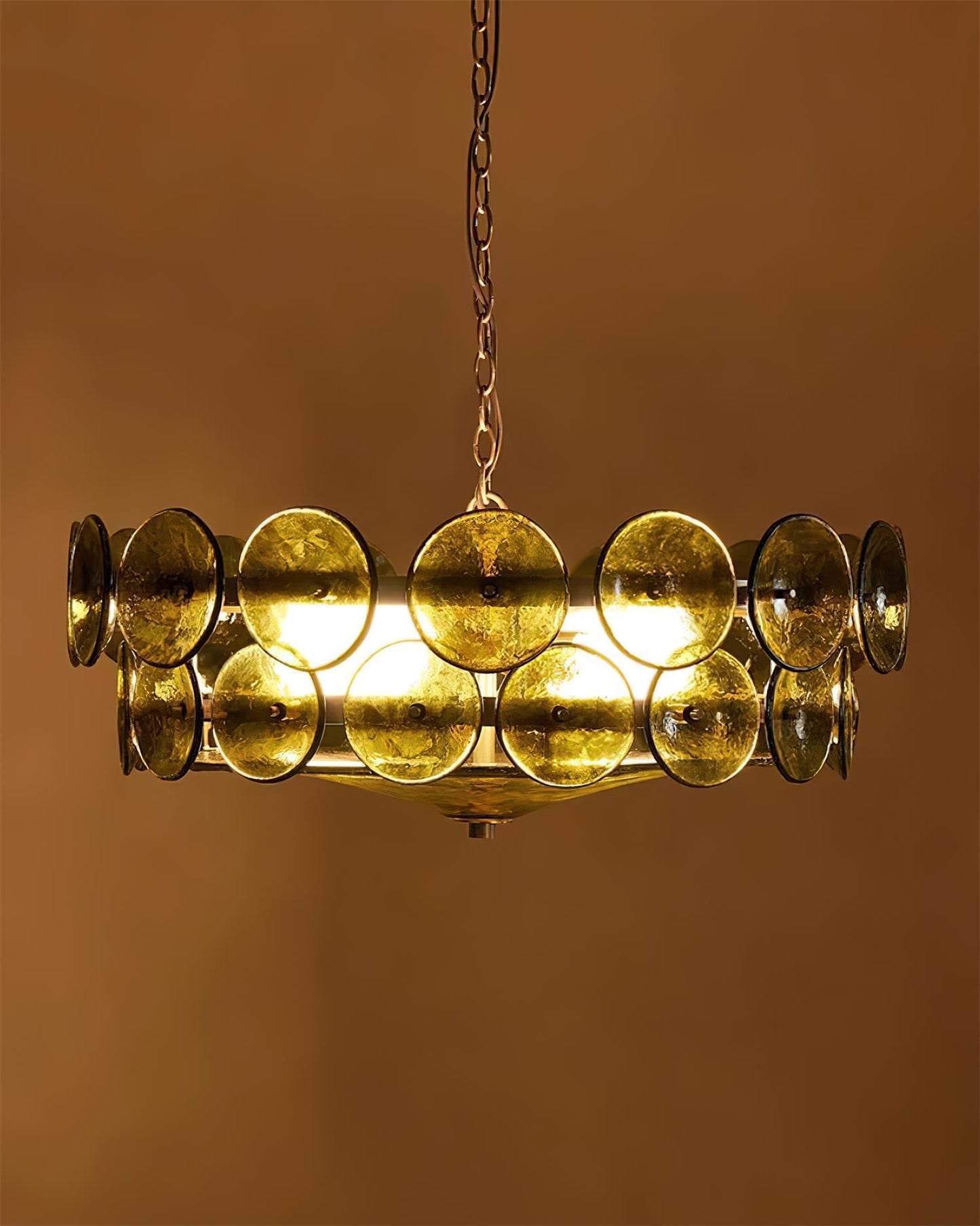Glass Disc Chandelier