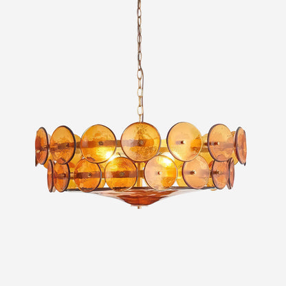 Glass Disc Chandelier