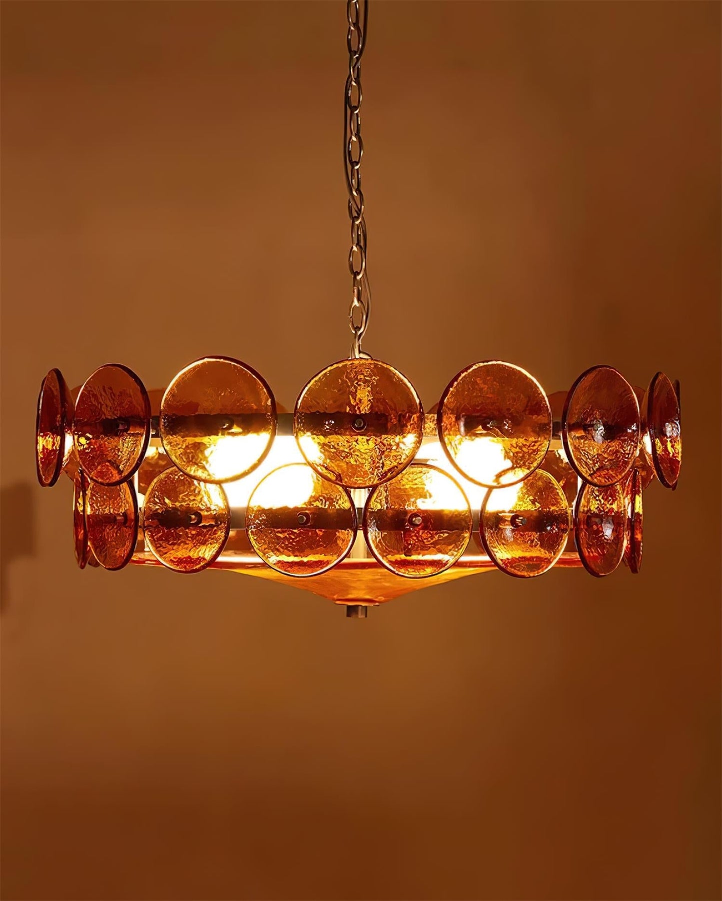 Glass Disc Chandelier