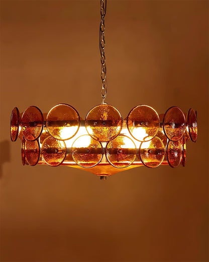 Glass Disc Chandelier