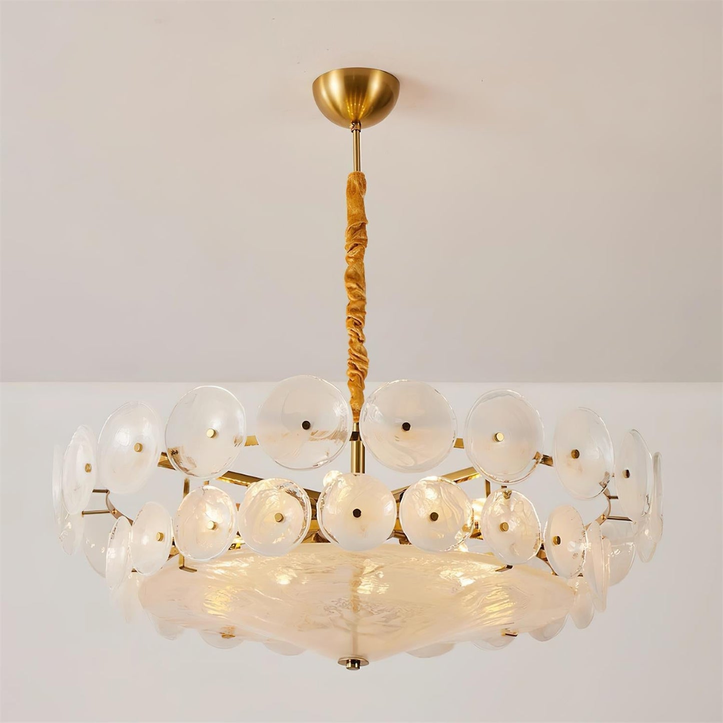 Glass Disc Chandelier