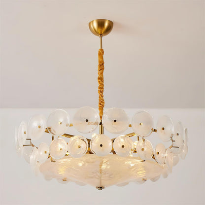 Glass Disc Chandelier