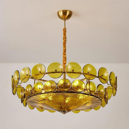 Glass Disc Chandelier