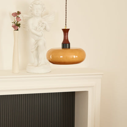 Luna Glass Plug In Pendant Light