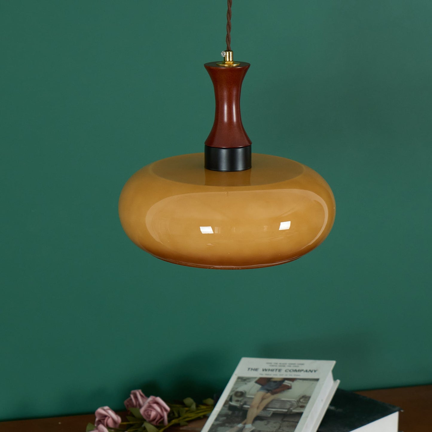 Luna Glass Plug In Pendant Light