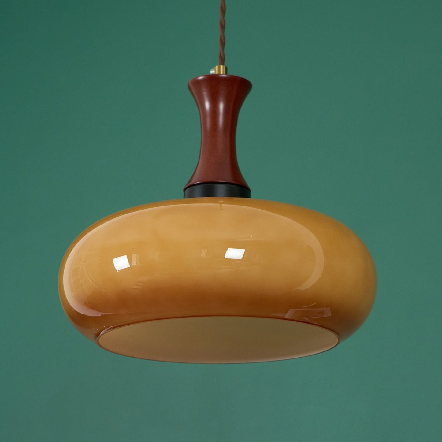 Luna Glass Plug In Pendant Light
