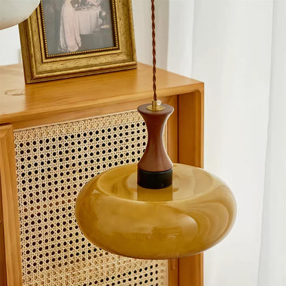 Luna Glass Plug In Pendant Light