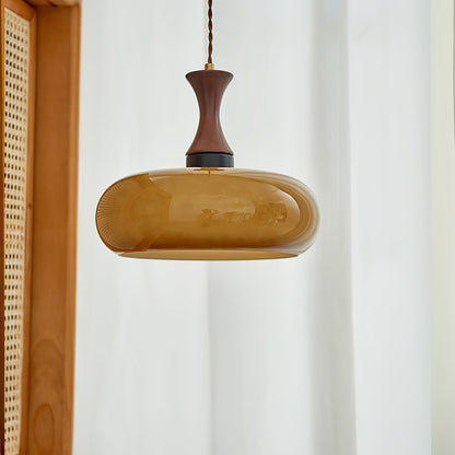 Luna Glass Plug In Pendant Light