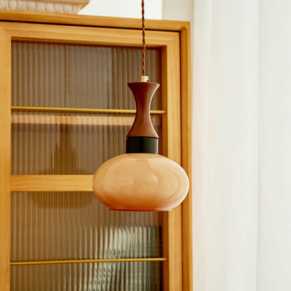 Luna Glass Plug In Pendant Light