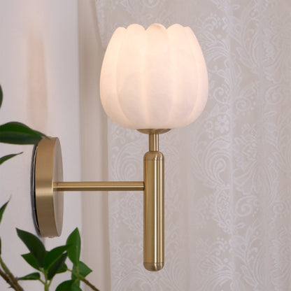 Flora Brass Wall Lamp